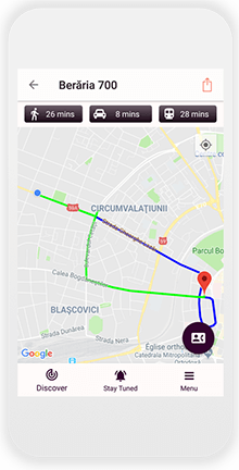 Photo of wikoti traveler app - get directions screen